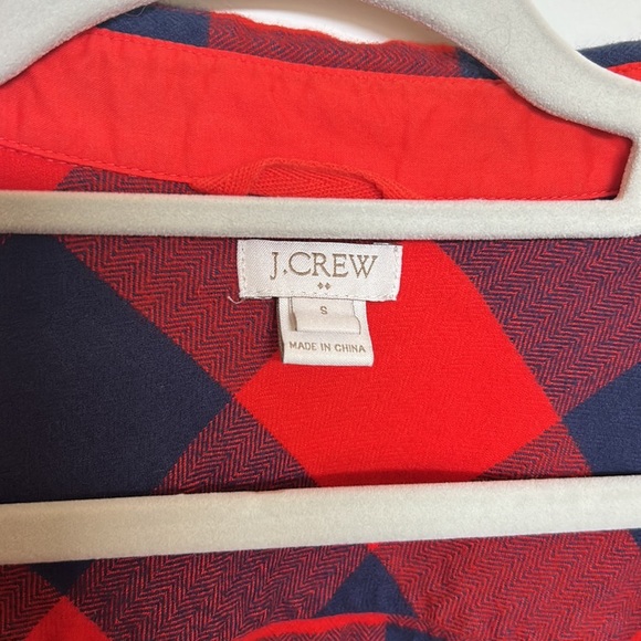 J Crew Factory Plaid Quarter Zip Flannel - Picture 3 of 6